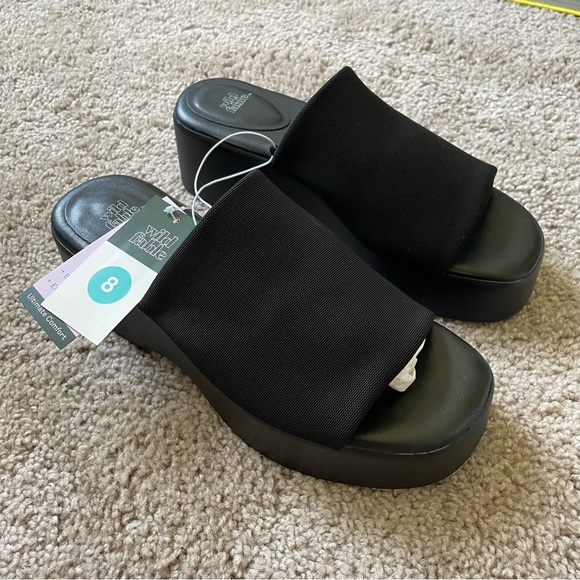 a new days black slides/sandals size 8 - Picture 2 of 8